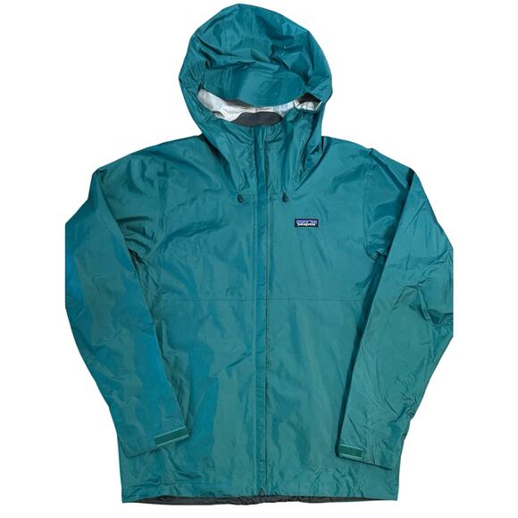 Patagonia Torrentshell 3L Rain Jacket Waterproof 100% Nylon Green Men’s Large - Picture 1 of 12